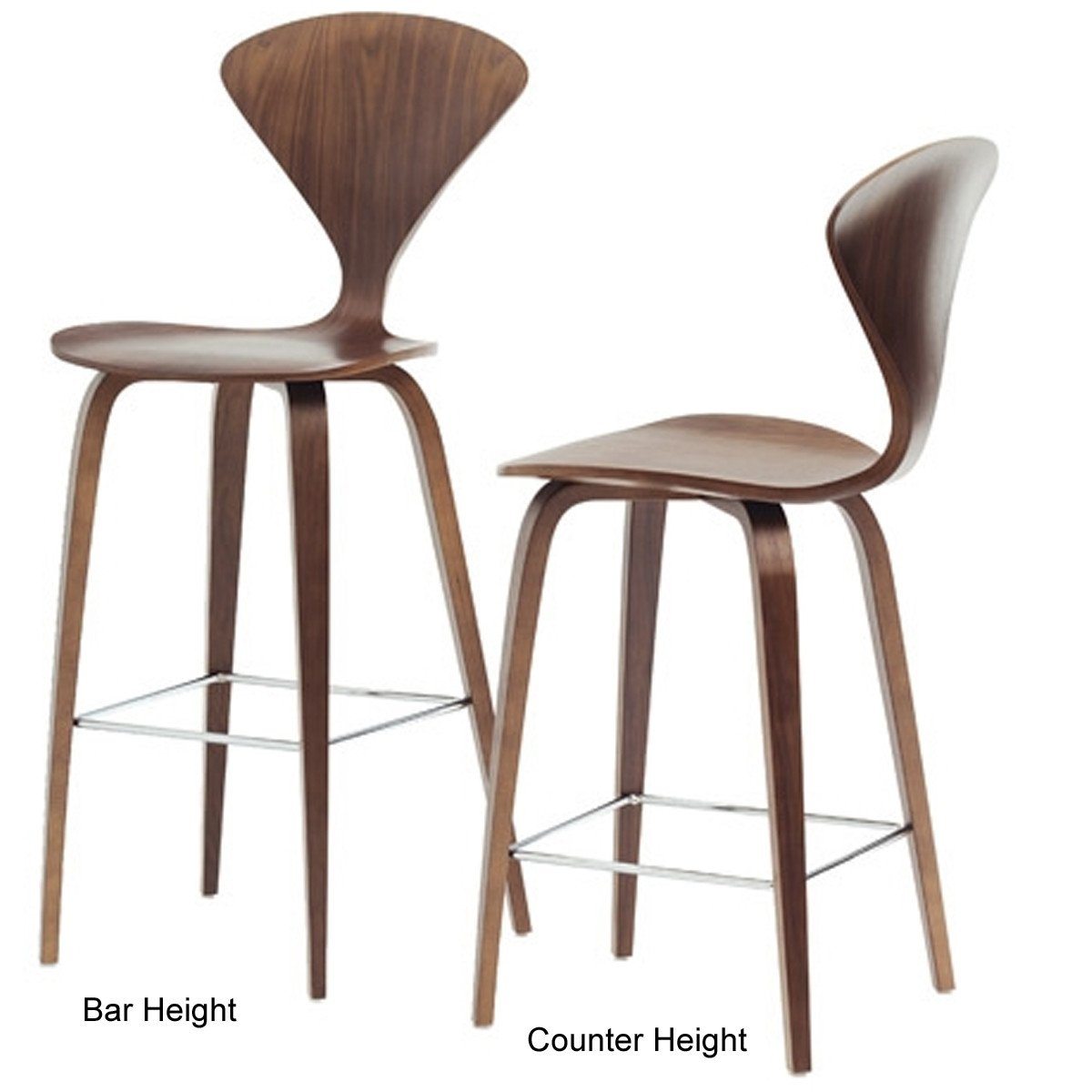 Cherner Wood Leg Stool bar seating Cherner Chair