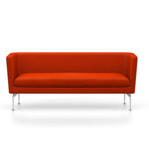 Suita Club Sofa sofa Vitra Polished Aluminum Laser - Poppy Red 