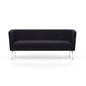 Suita Club Sofa sofa Vitra Polished Aluminum Credo - Dark blue/black 