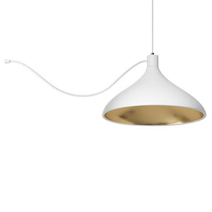 Swell Wide Pendant hanging lamps Pablo White/Brass 