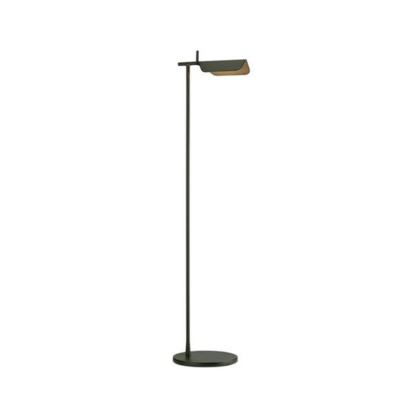 Tab Floor LED Lamp 90° Rotatable Head Floor Lamps Flos Dark Green Matte