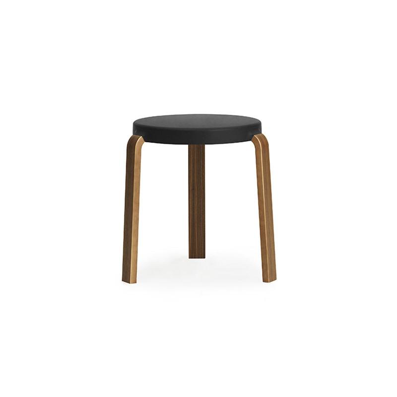 Tap Stool Stools Normann Copenhagen Walnut Black