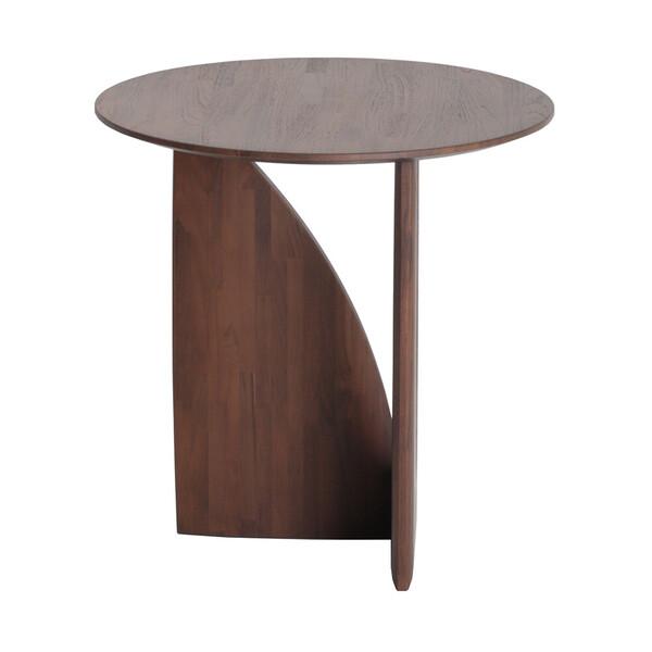 Teak Geometric brown side table side table Ethnicraft
