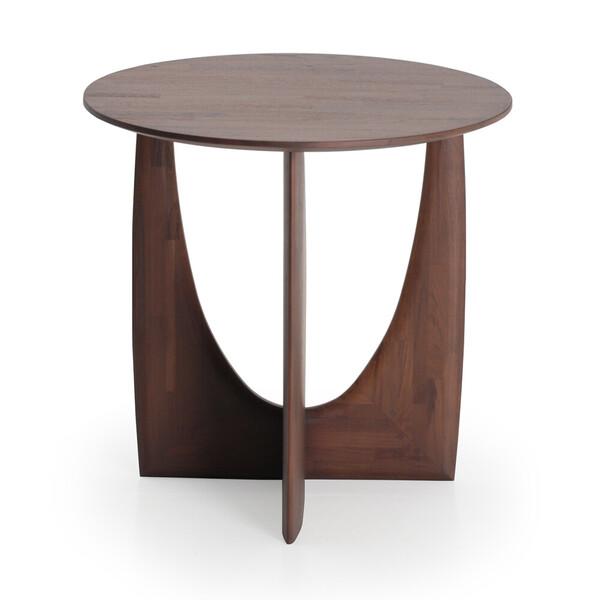 Teak Geometric brown side table side table Ethnicraft