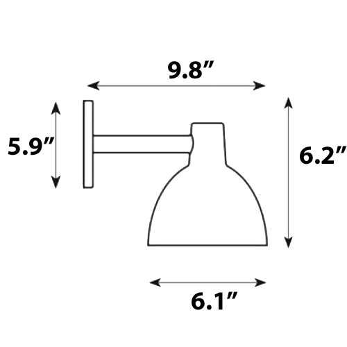 Toldbod 6.1 Outdoor Wall Light Outdoor Lighting Louis Poulsen