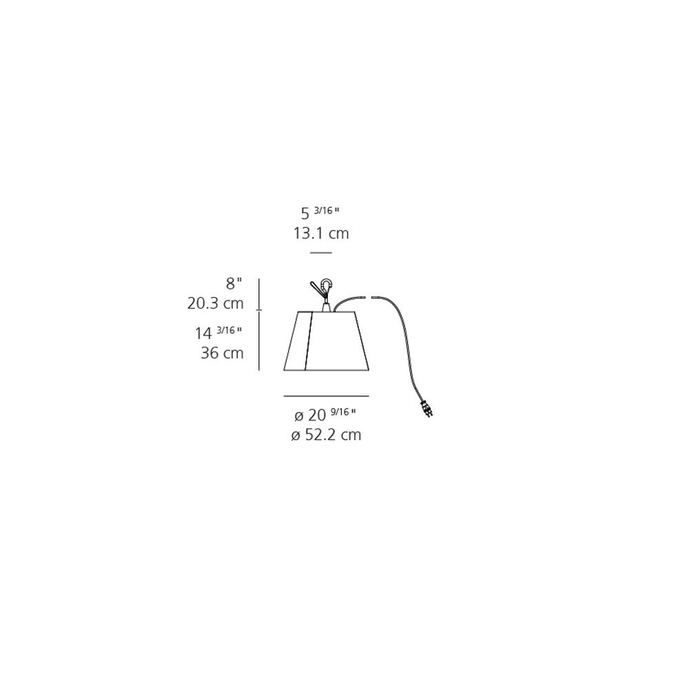 Tolomeo Mega Outdoor Hook Suspension Outdoor Lighting Artemide