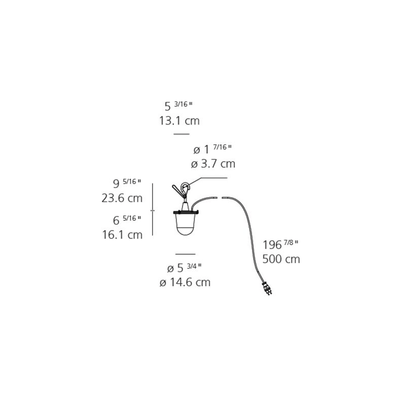 Tolomeo Outdoor Lantern Hook Outdoor Lighting Artemide