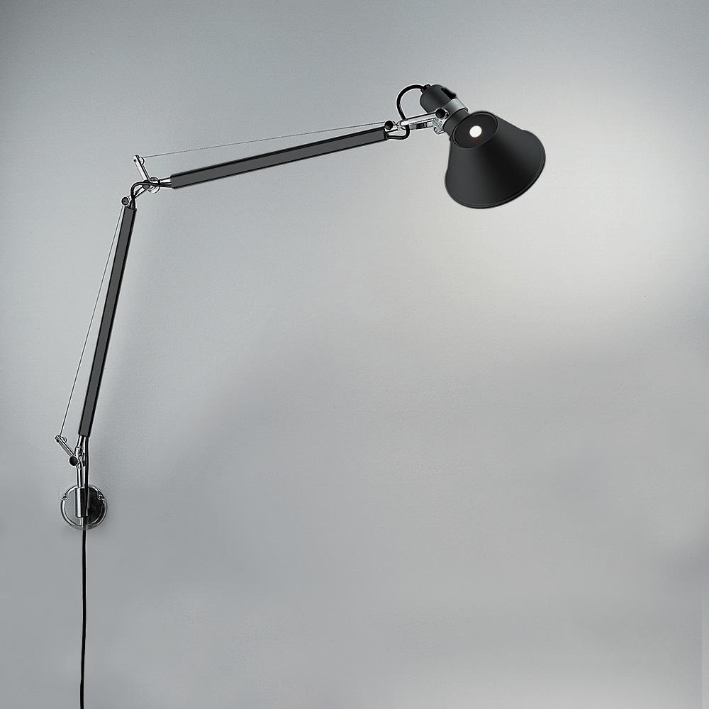 Tolomeo Classic Wall Lamp wall / ceiling lamps Artemide S Bracket Black