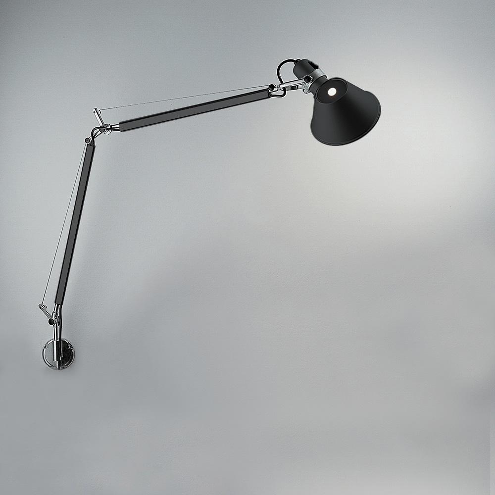 Tolomeo Classic Wall Lamp wall / ceiling lamps Artemide J Bracket Black