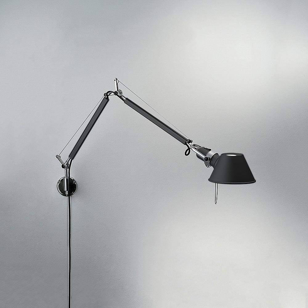 Tolomeo Mini Wall Lamp wall / ceiling lamps Artemide S Bracket Black