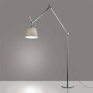 Tolomeo Mega Floor Lamp Floor Lamps Artemide 14" Parchment (Diffuser)/ Aluminum (Body & Base) 