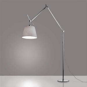 Tolomeo Mega Floor Lamp Floor Lamps Artemide 17"Silver Fiber (Diffuser)/ Aluminum (Body & Base) 