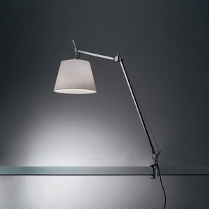 Tolomeo Mega LED Table Clamp Lamp Table Lamps Artemide 12" Silver Fiber 