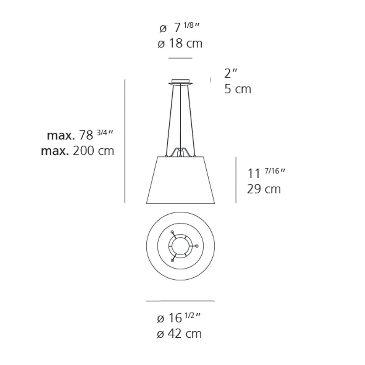 Tolomeo Mega Suspension Lamp hanging lamps Artemide