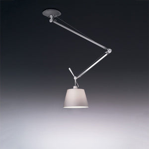 Tolomeo Off-Center Suspension Lamp hanging lamps Artemide 12" fiber shade 