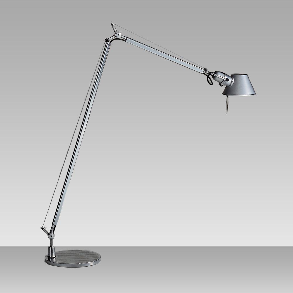 Tolomeo Reading Floor Lamp Floor Lamps Artemide Aluminum