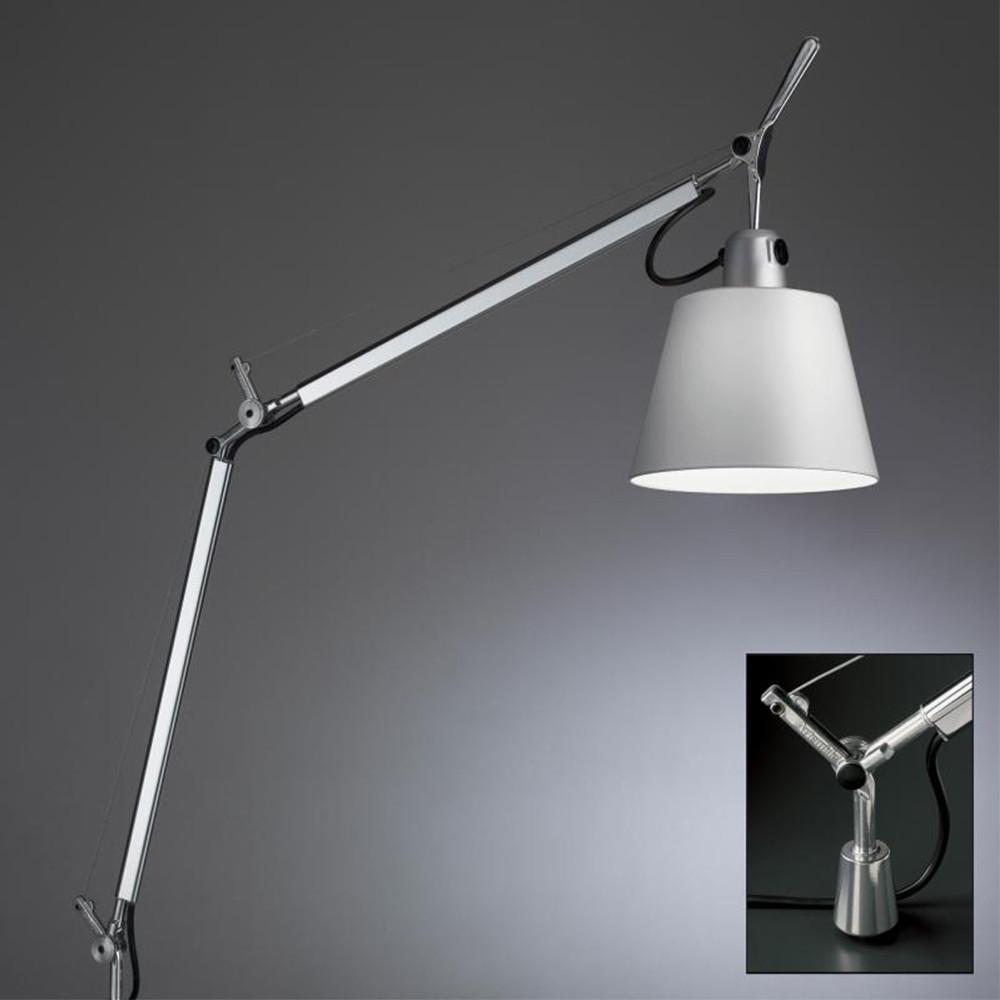 Tolomeo Table Lamp With Shade Table Lamps Artemide pivot base - Silver fiber shade