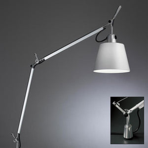 Tolomeo Table Lamp With Shade Table Lamps Artemide pivot base - Silver fiber shade 