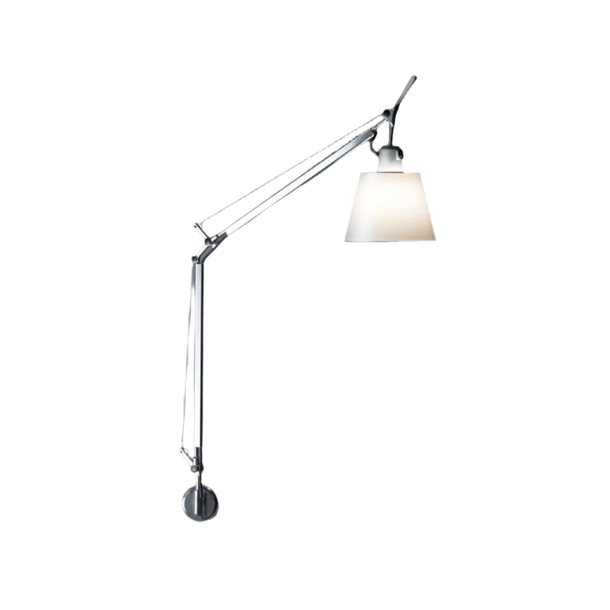 Tolomeo with Shade Wall Lamp wall / ceiling lamps Artemide S Bracket Parchment