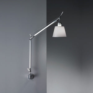 Tolomeo with Shade Wall Lamp wall / ceiling lamps Artemide S Bracket Silver Fiber 