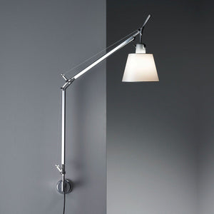 Tolomeo with Shade Wall Lamp wall / ceiling lamps Artemide J Bracket Parchment 