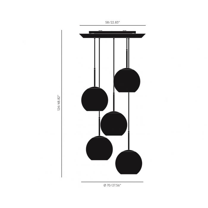 Copper LED 25cm Round Pendant System hanging lamps Tom Dixon