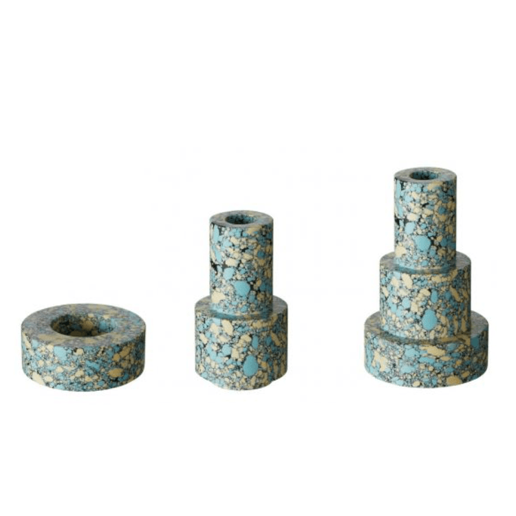 Swirl Stepped Candleholder Candles and Candleholders Tom Dixon