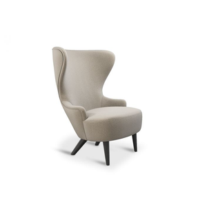 Wingback Micro Chair lounge chair Tom Dixon Divina Melange 3 0227 Black Oak 