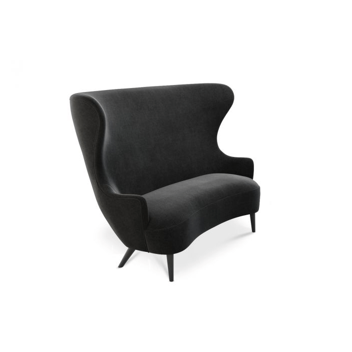 Wingback Sofa Sofa Tom Dixon Gentle 2 0183 Black Leg