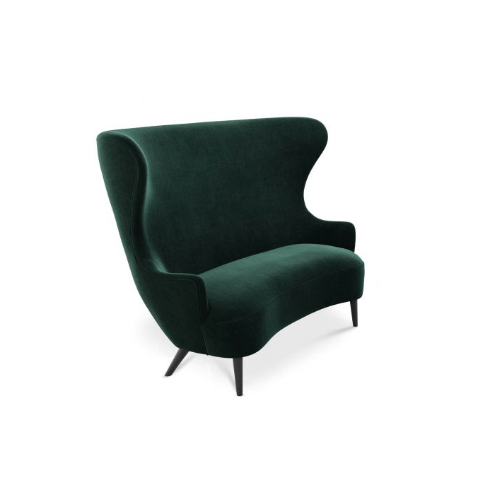 Wingback Sofa Sofa Tom Dixon Gentle 2 0973 Black Leg