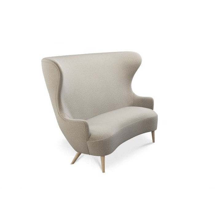 Wingback Sofa Sofa Tom Dixon Divina Melange 3 0227 Natural Leg