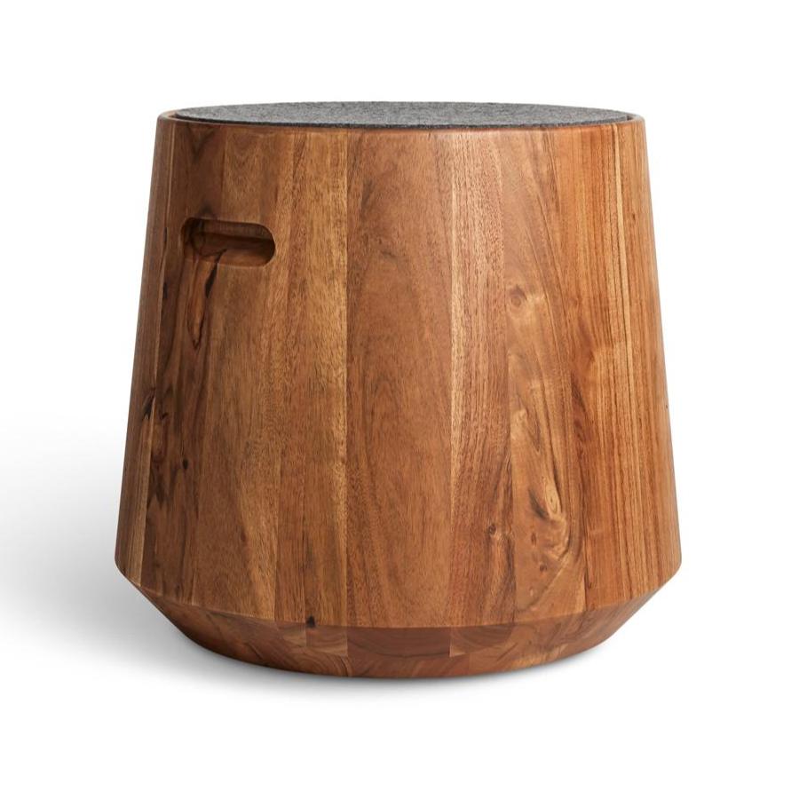 Turn Stool Stools BluDot Acacia / Heathered Graphite