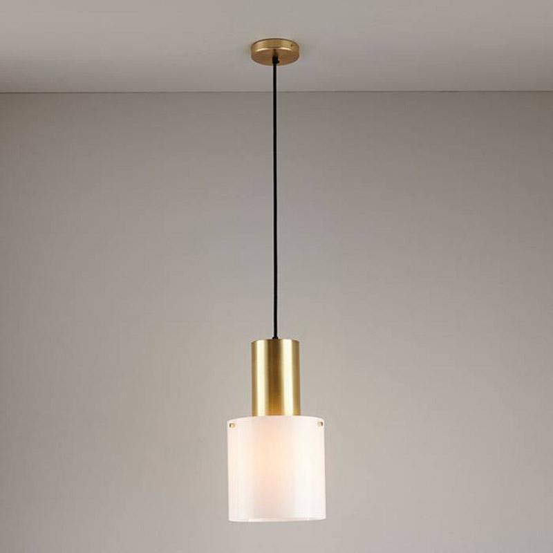 Walter Pendant Light Pendant Lights Original BTC Opal Brass 2