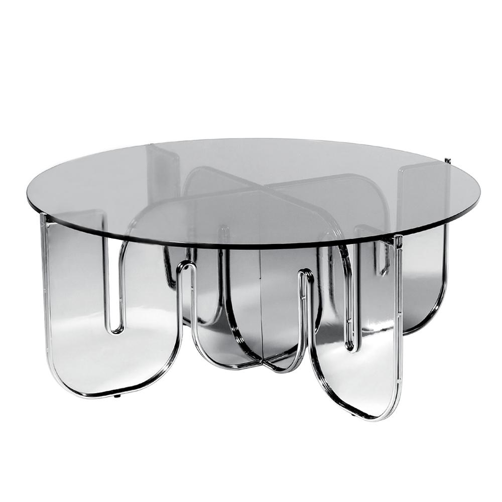 Wave Table Tables Bend Goods Chrome +$300.00 36" Clear Glass Top +$160.00