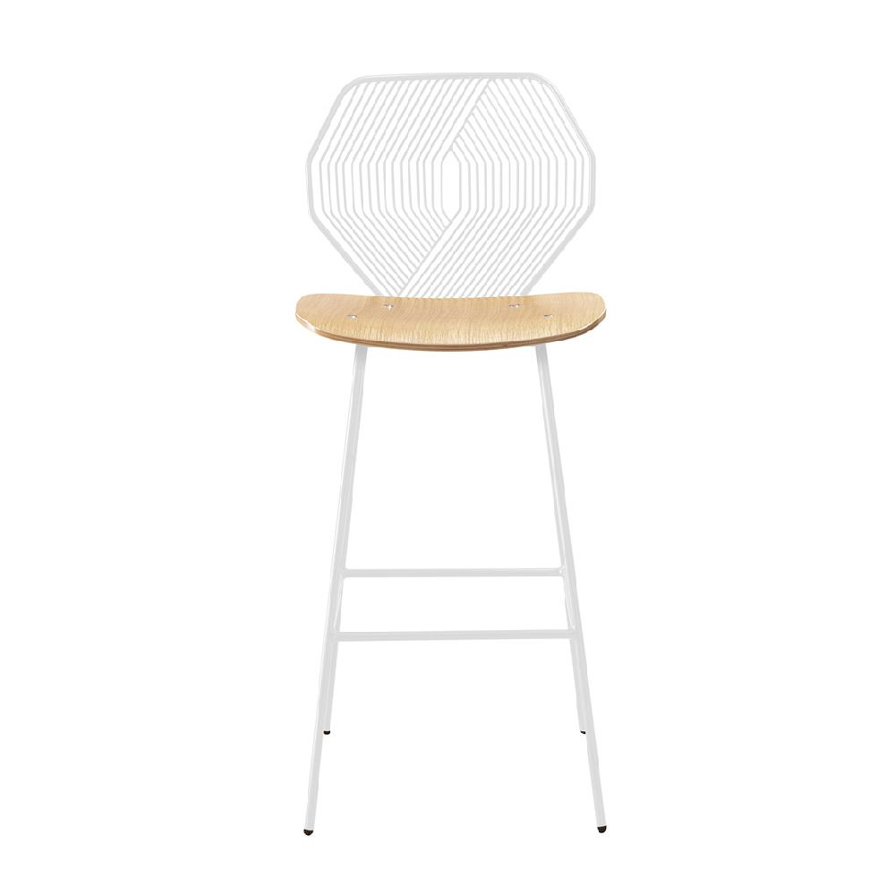 Wood & Wire Counter Stool Stools Bend Goods White