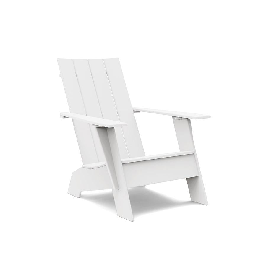 Adirondack Flat Chair lounge chairs Loll Designs Cloud White