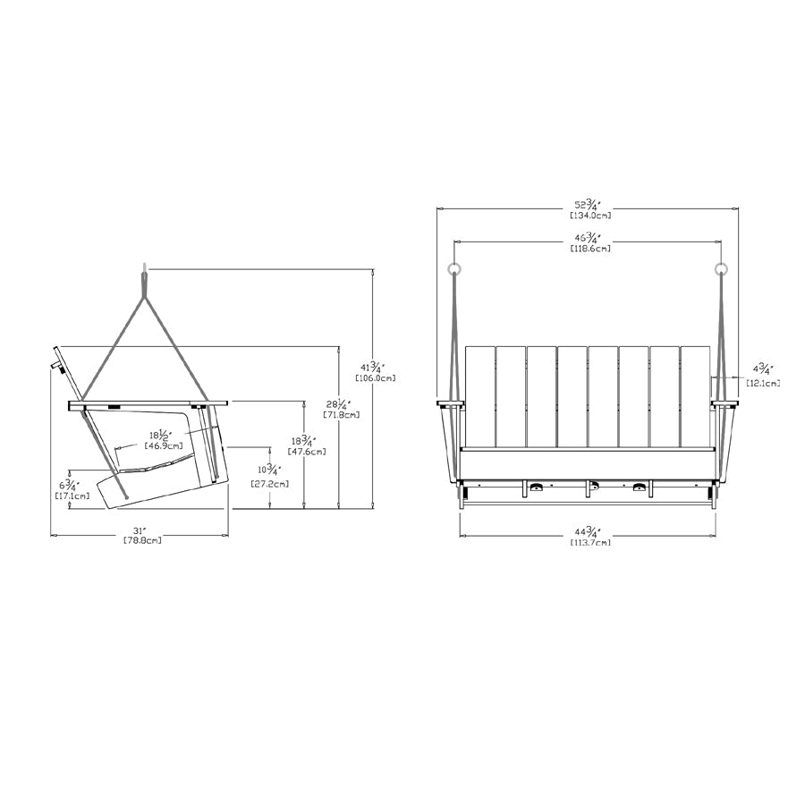 Adirondack Porch Swing Sofas Loll Designs