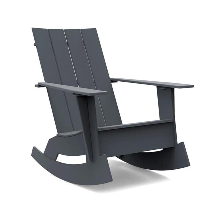 Adirondack Rocking Chair Flat rocking chairs Loll Designs Charcoal Grey None