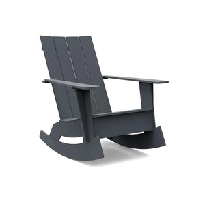 Adirondack Rocking Chair Flat rocking chairs Loll Designs Charcoal Grey None 