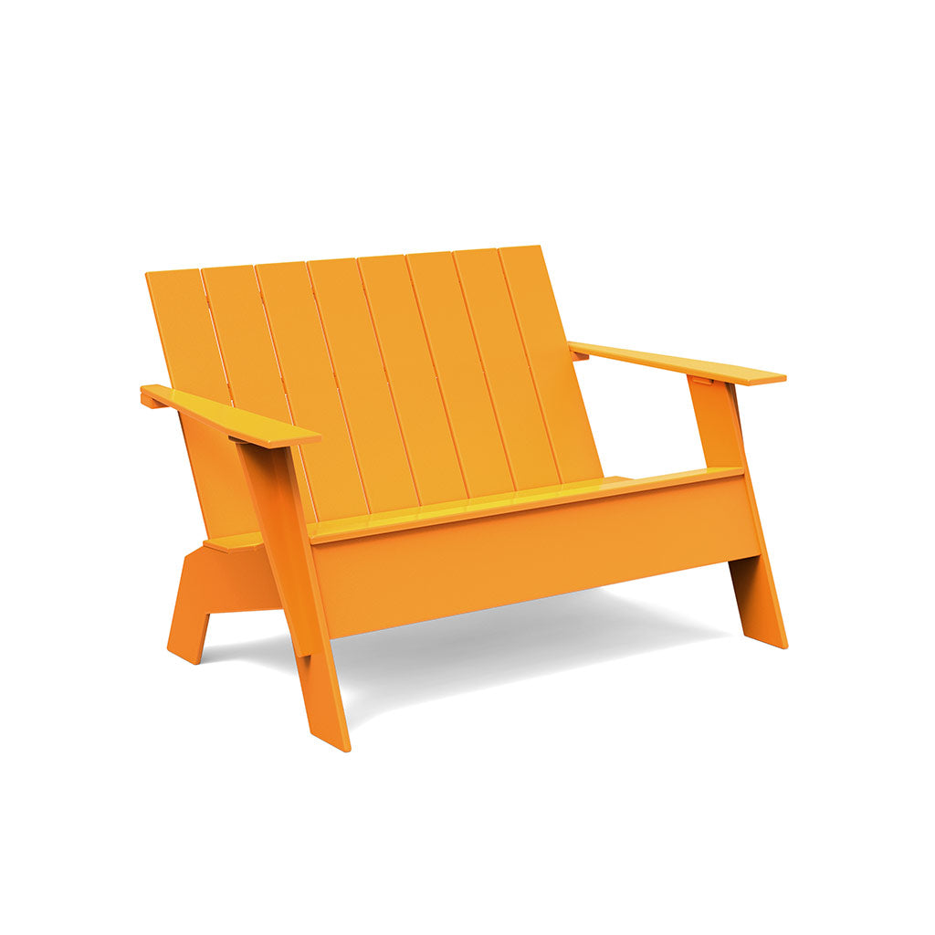 Adirondack Tall Bench Benches Loll Designs Sunset Orange