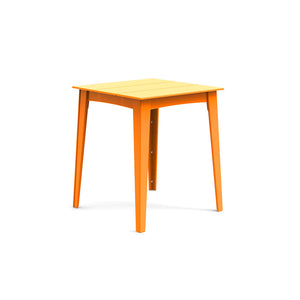Alfresco Square Bar & Counter Table Dining Tables Loll Designs Bar Height Sunset Orange 
