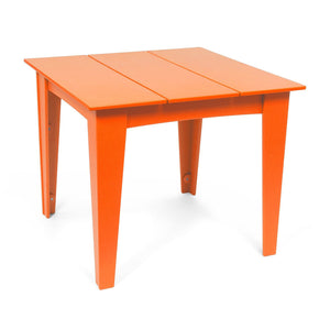 Alfresco Square Table Dining Tables Loll Designs 36 inch Width Sunset Orange 