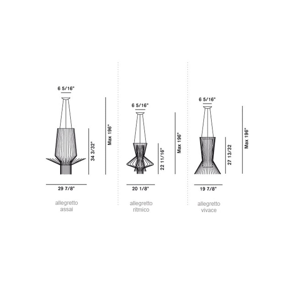 Allegretto Suspension Lamps suspension lamps Foscarini