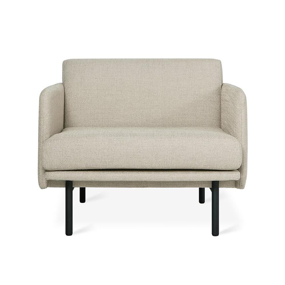 Foundry Chair lounge chair Gus Modern Andorra Almond Black