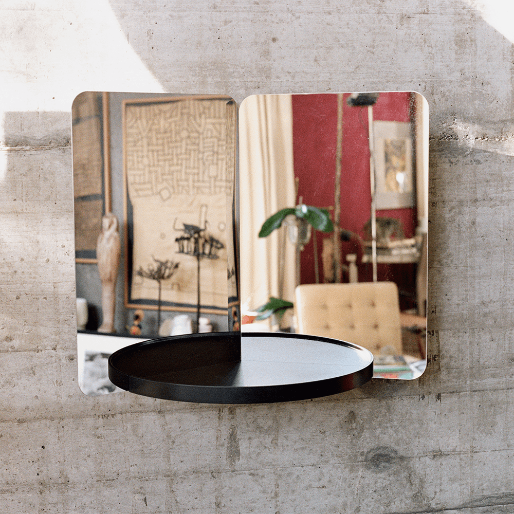 124 Mirror Coat Hooksrror Artek Medium Black Ash Tray