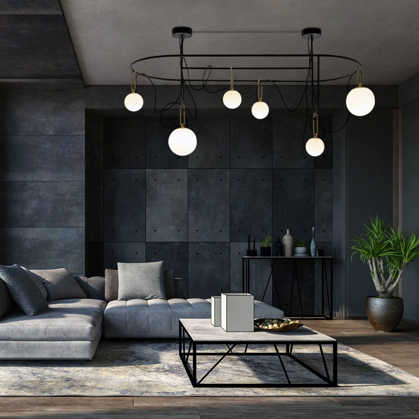 NH S5 Elliptic Suspension Pendant Lights Artemide