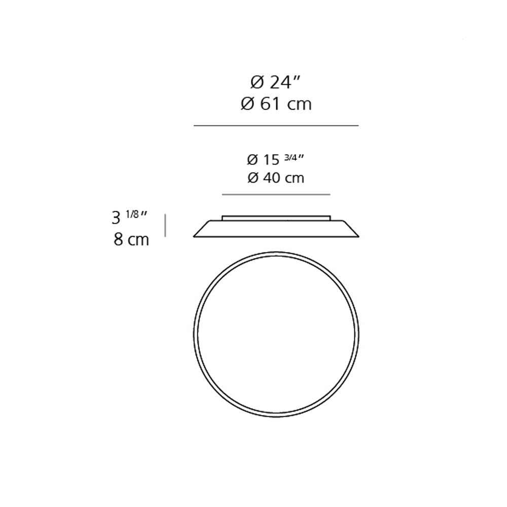 Febe Wall / Ceiling Light wall / ceiling lamps Artemide