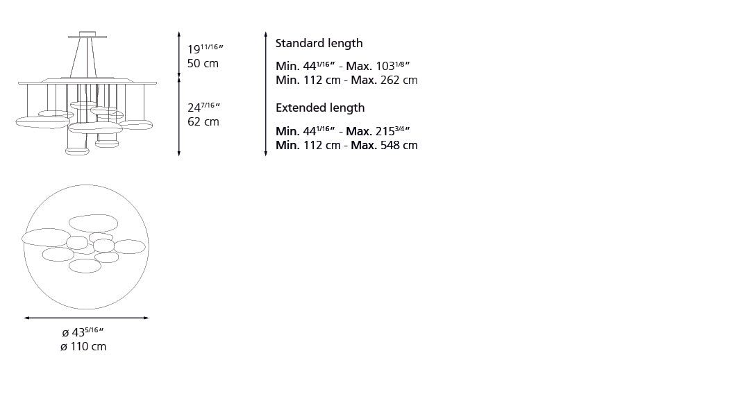 Mercury Suspension Lamp hanging lamps Artemide