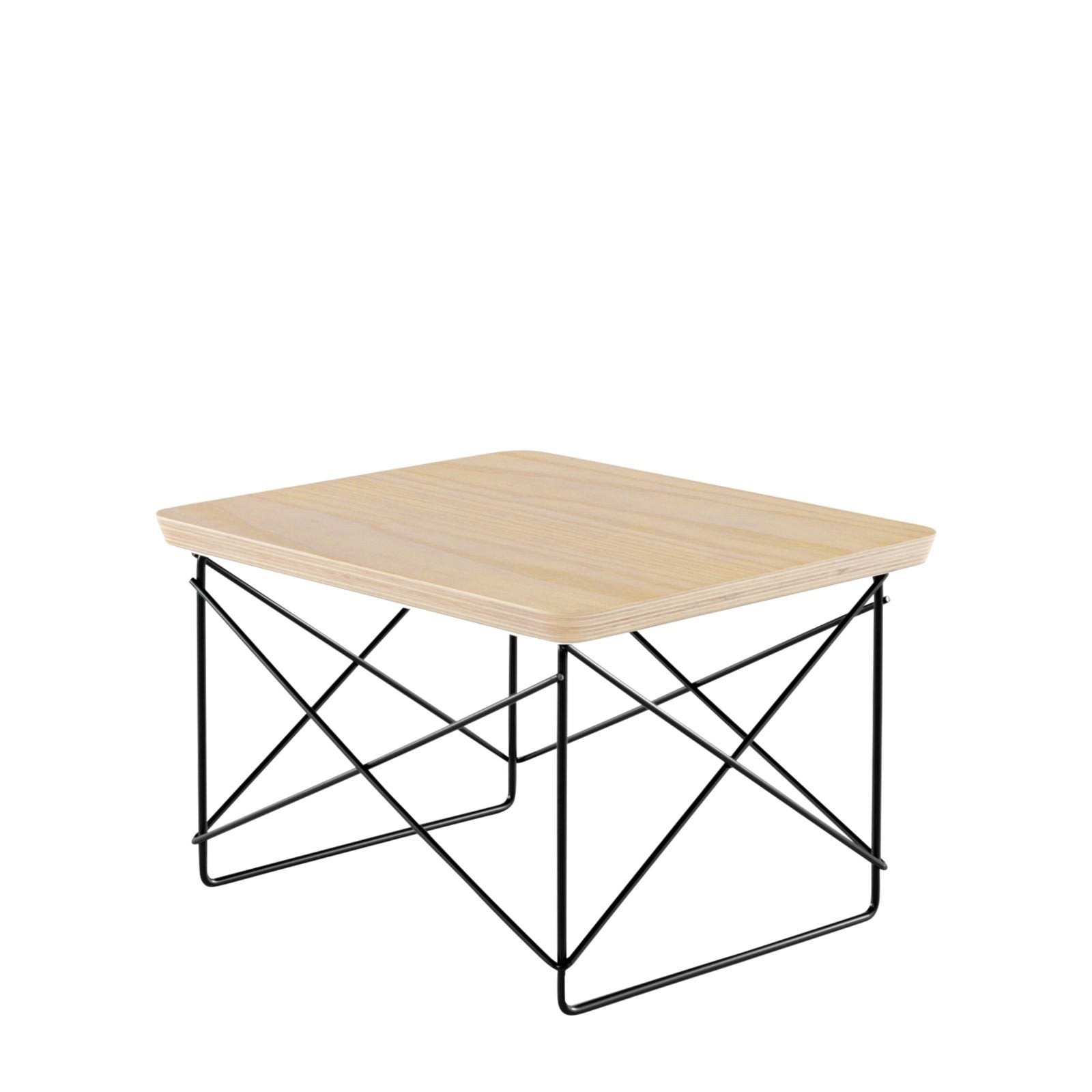 Eames Wire Base Low Table side/end table herman miller White Ash +$95.00 Black