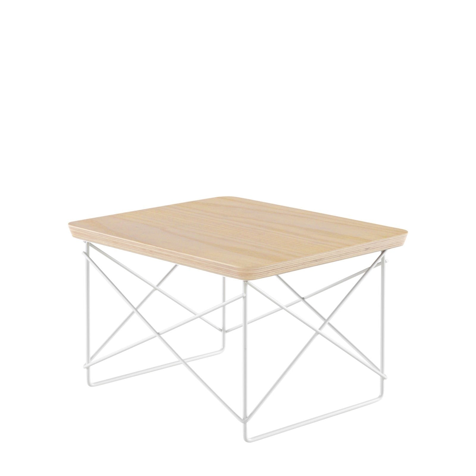 Eames Wire Base Low Table side/end table herman miller White Ash +$95.00 Studio White